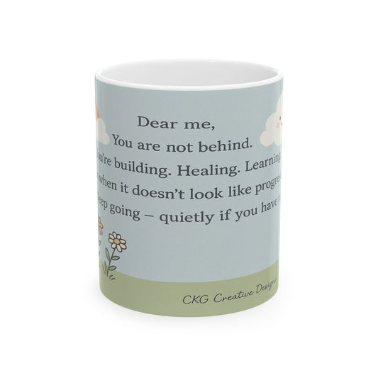 "Dear Me" Motivational Bunny Mug
