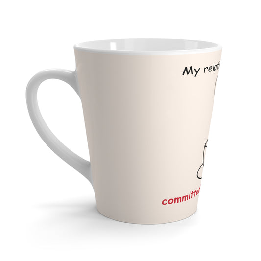 "Committed to Caffeine" Latte Mug